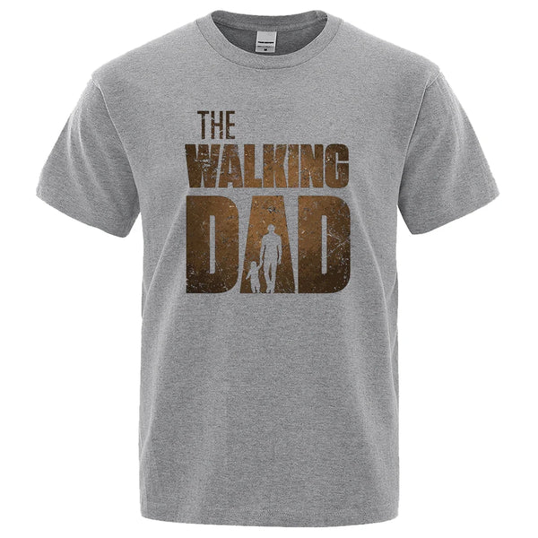 The Walking Dad Funny Street Printed T-Shirts Men