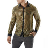 Men Sequined Shirt Retro 70s Disco